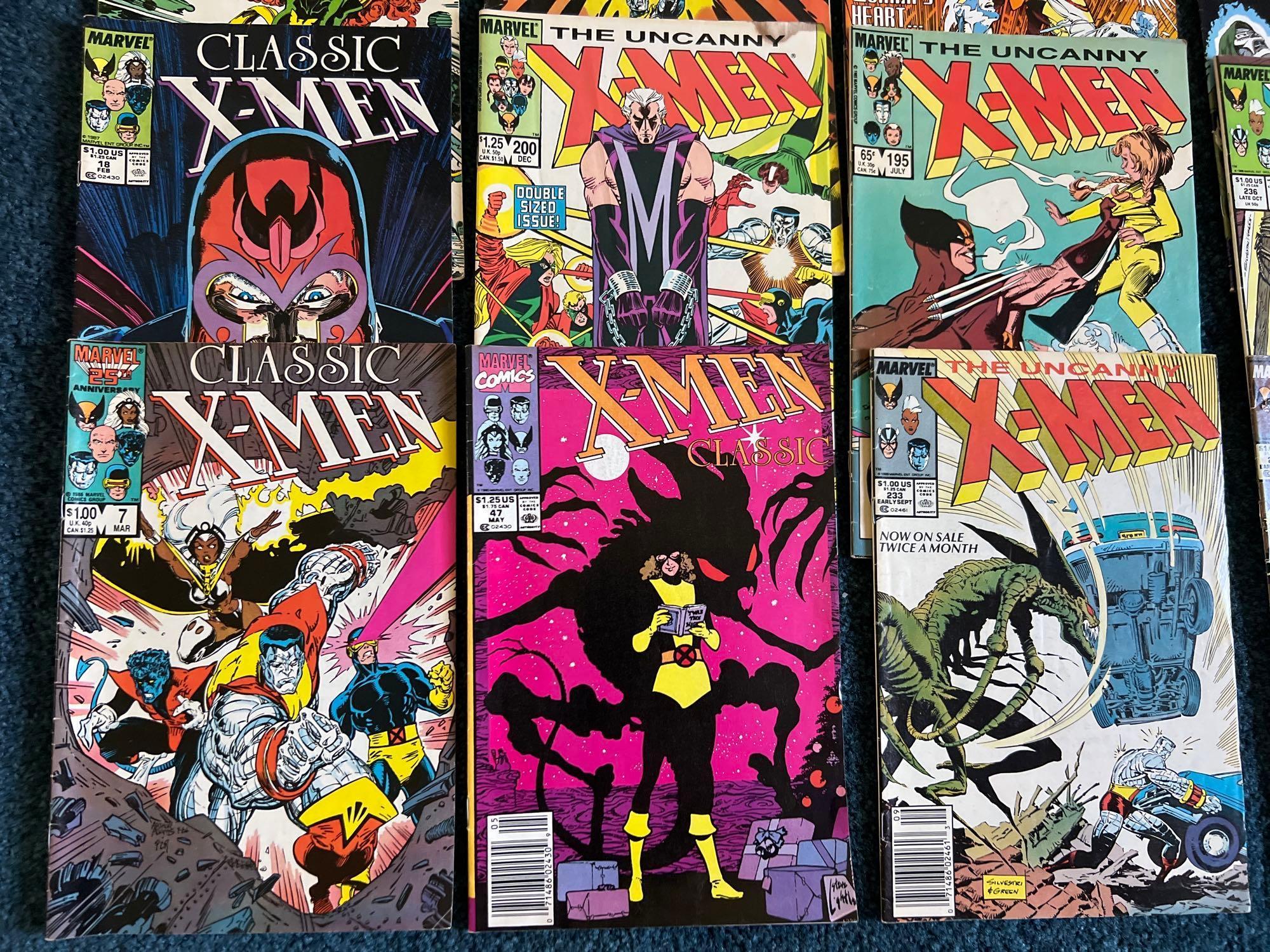 (26) Vintage Marvel X-Men Comic Books