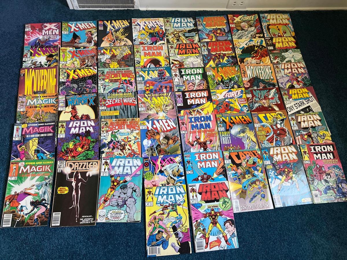 (50) Vintage Marvel Comic Books