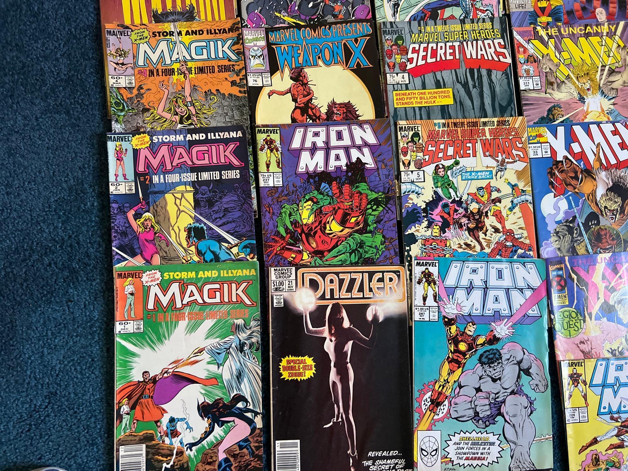 (50) Vintage Marvel Comic Books