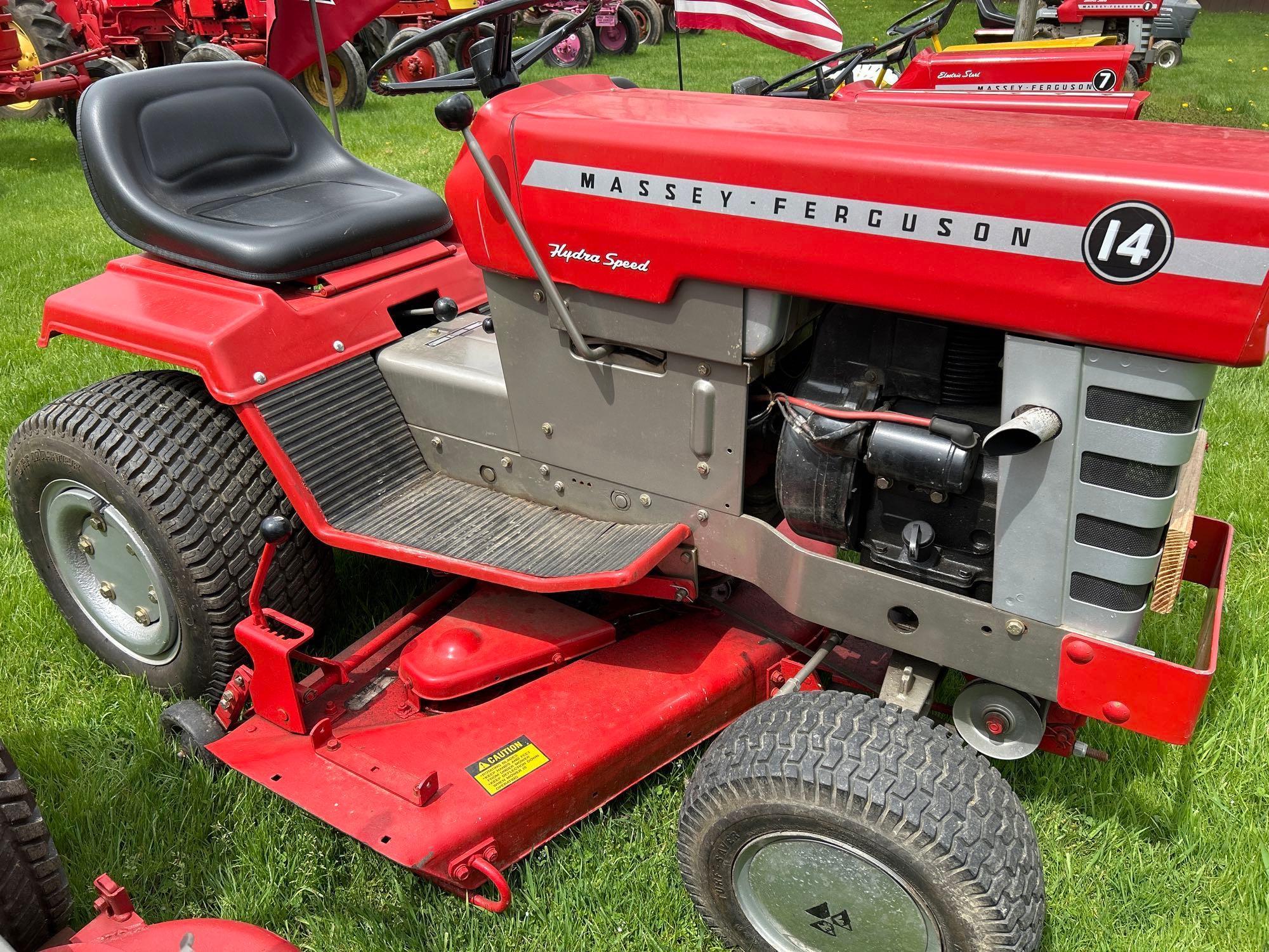 1974 mf 14 hydra speed lawn tractor