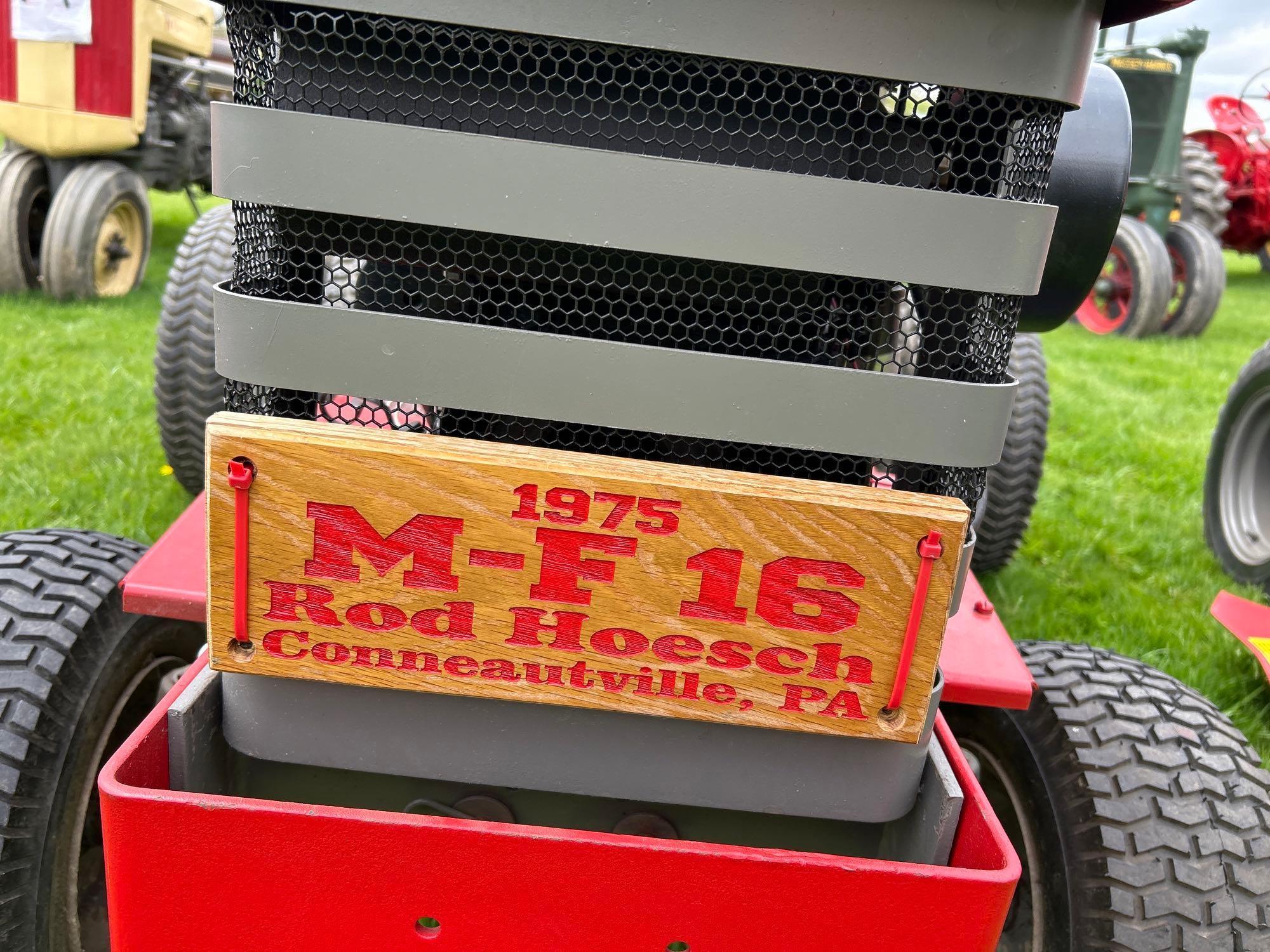 1975 Massey Ferguson 16 hydra speed lawn tractor