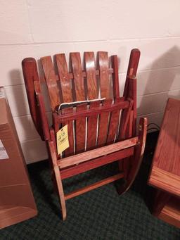 2 Vintage Wooden Folding Chairs