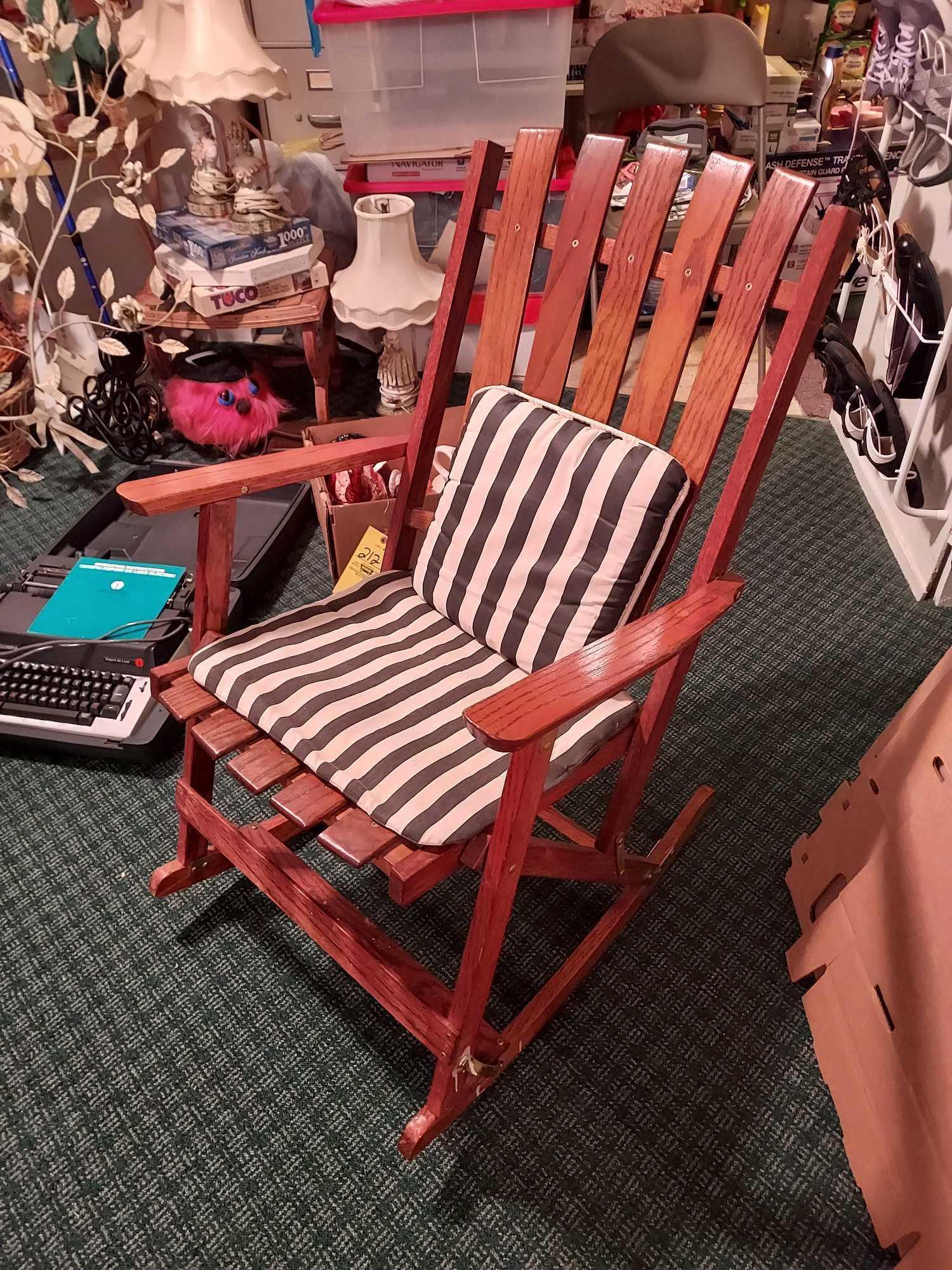 2 Vintage Wooden Folding Chairs