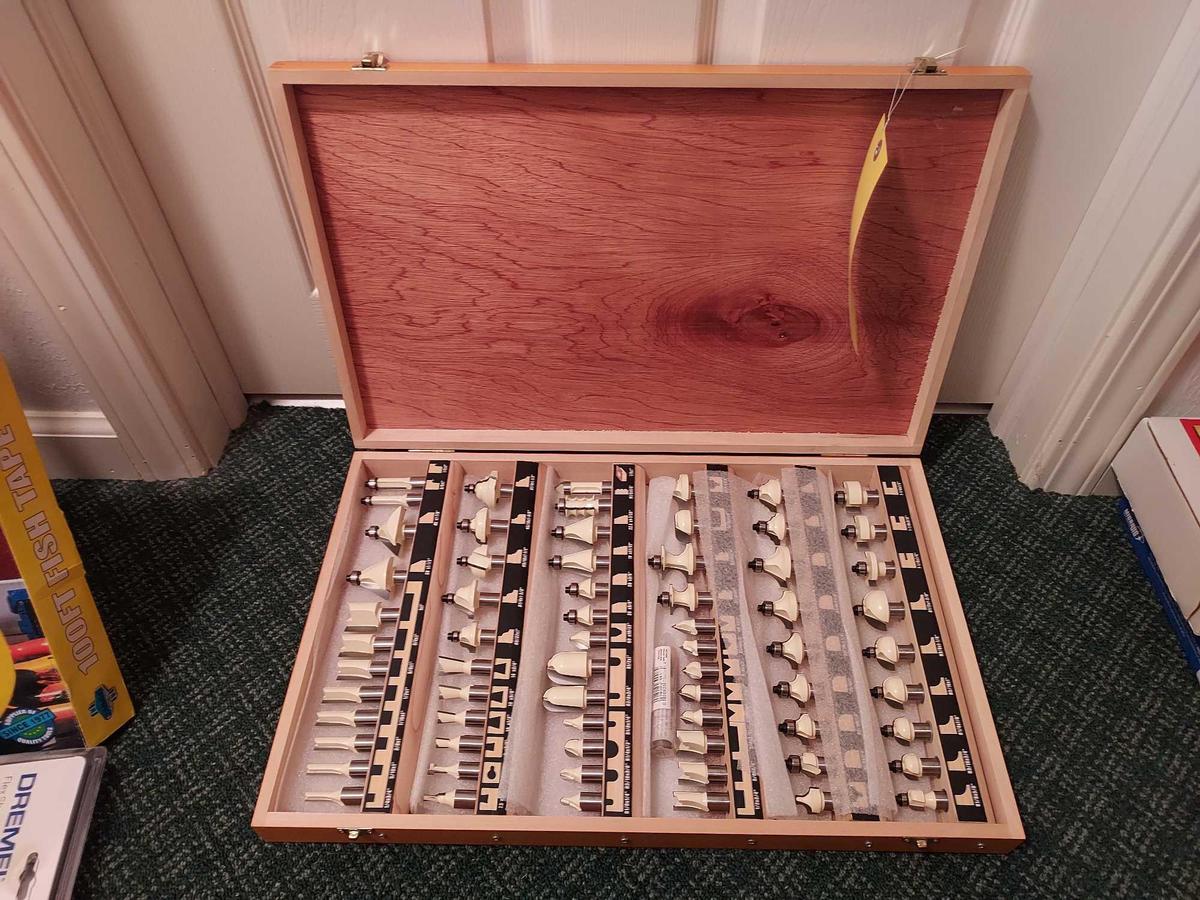 New 66 Piece Router Bit Kit - Brand Unknown