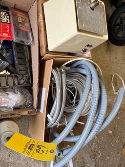 Hardware, Concrete Seal, Wire, Flex Conduit, Spindle Sander