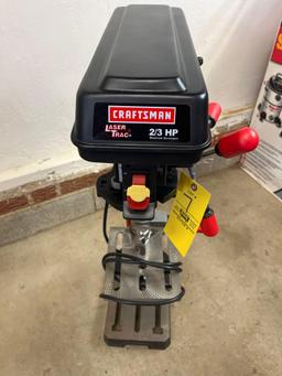 Craftsman 2/3hp Laser Trac Bench Top Drill Press