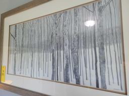 Kathrine Lovell Woods in High Winter framed print