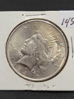 1924 Peace Silver Dollar