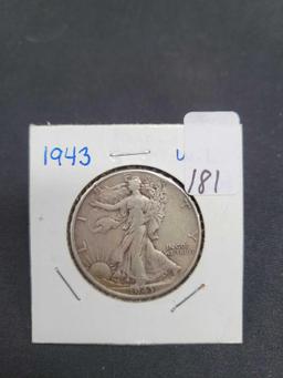 1943 Walking Liberty half dollar