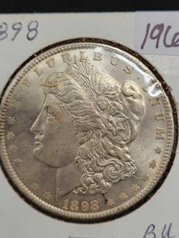 1898 Morgan silver dollar