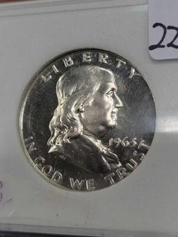 1963 Franklin Silver 1/2 Dollar PF 70