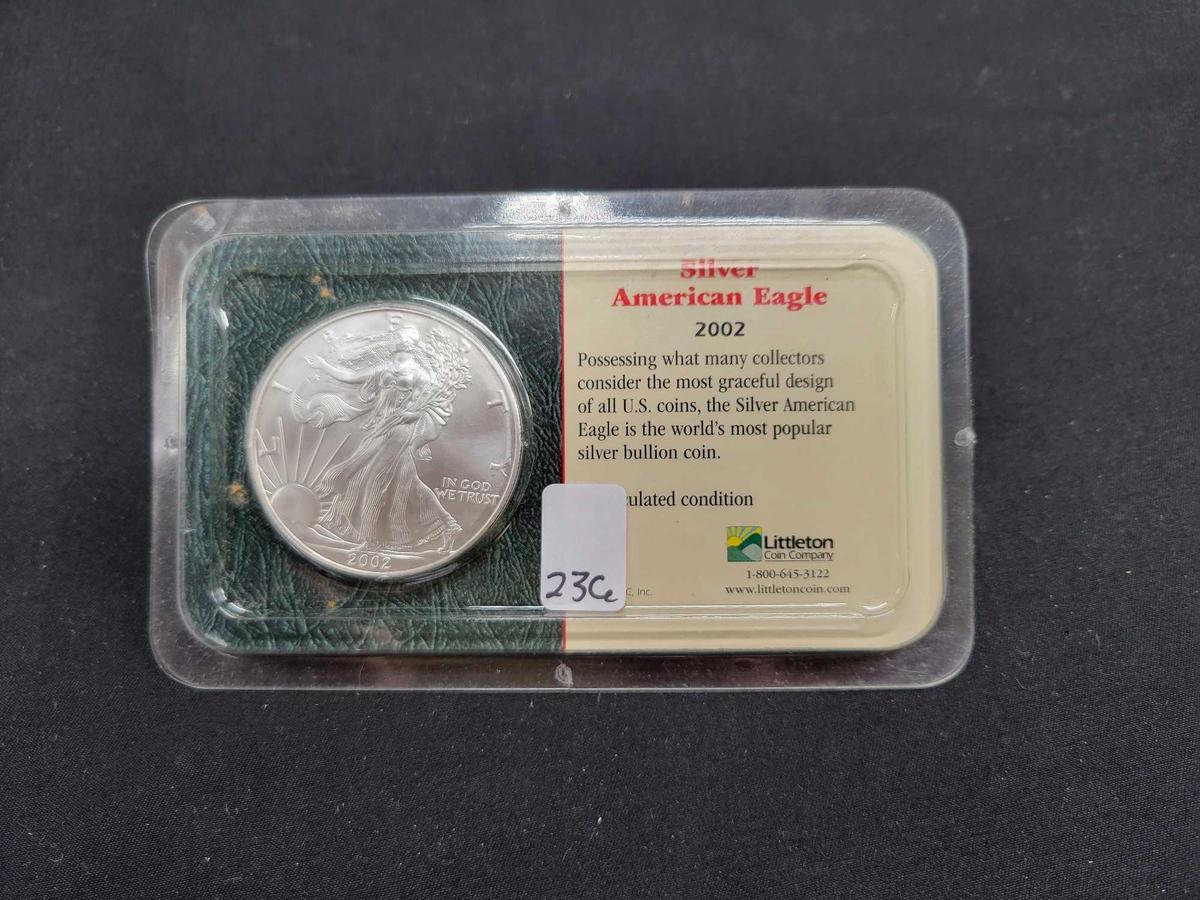 2002 UNC Silver American Eagle