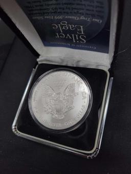 2009 American Eagle Silver Dollar with case