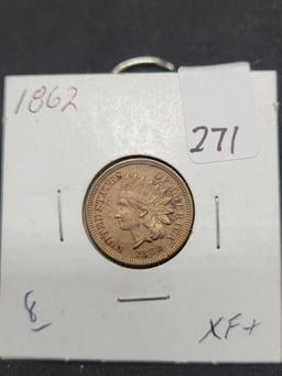 1862 Indian head cent