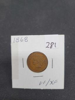 1868 Indian Head Cent