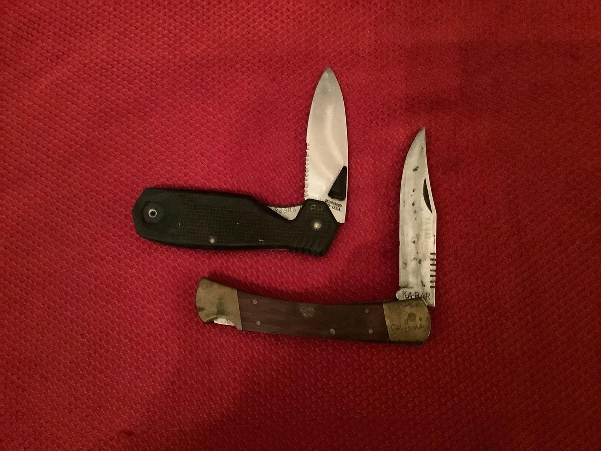 2 Kabar and Schrade Knives