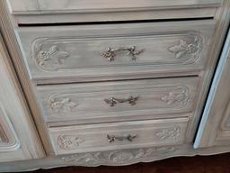 Large White Painted Storage Cabinet