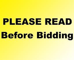 PLEASE READ BEFORE BIDDING!!!!