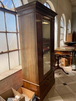 1920?s English Inlaid Armoire with Drawer