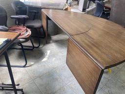 Vintage Kittinger Semi Circle Drop Leaf Desk