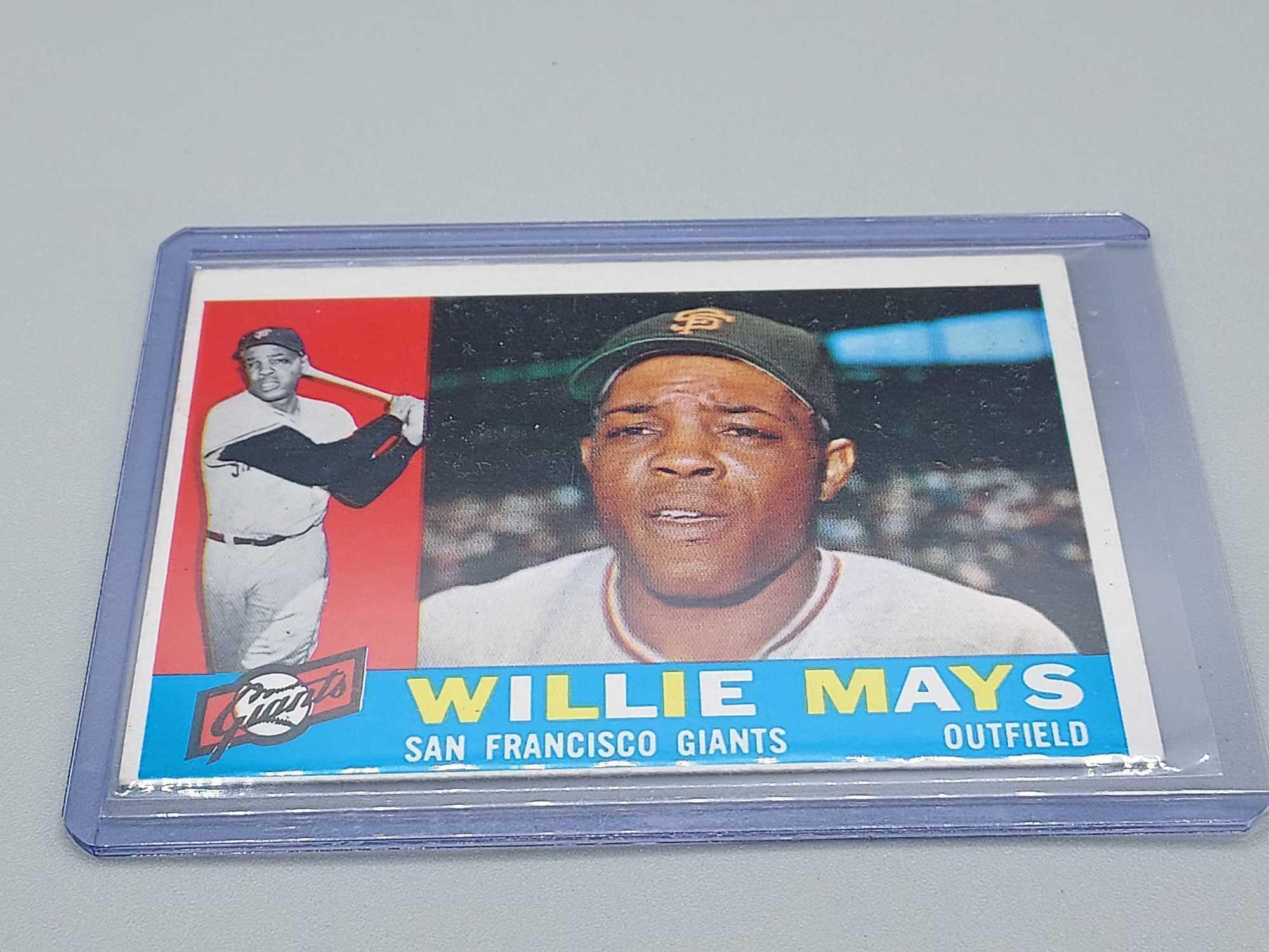 1960, 1972, & 1973 Topps Willie Mays Baseball Cards All Time Greats