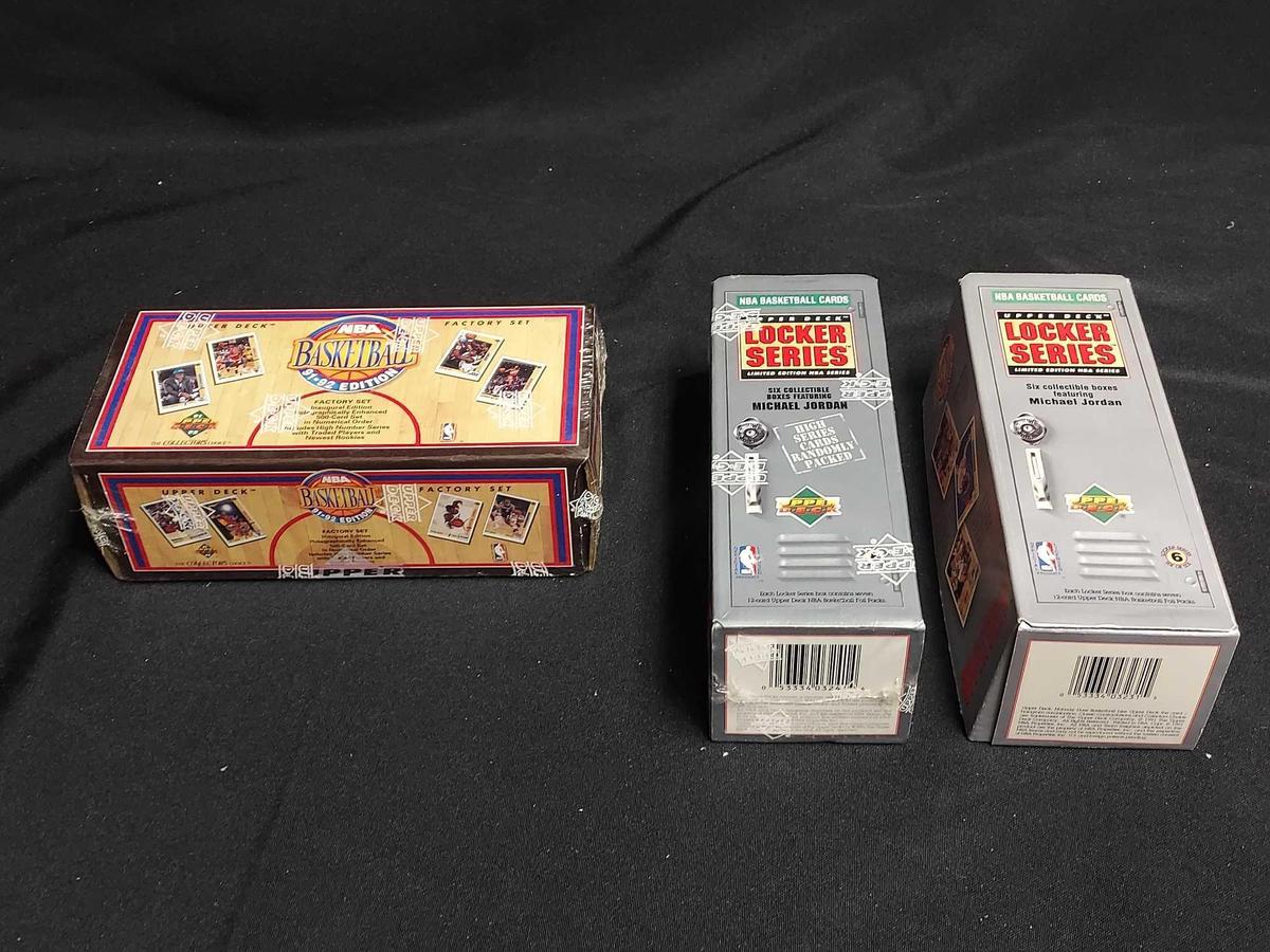 2 Upper Deck 1991-1992 NBA Basketball Locker Series Sets & Factory Set