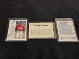 Assortment of Micheal Jordan Baseball Rookie Cards, Basketball, & Starting Lineups