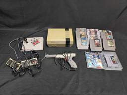 Nintendo NES Entertainment System w/ NES Advantage Controller, 15 Games, Zapper, & Controllers