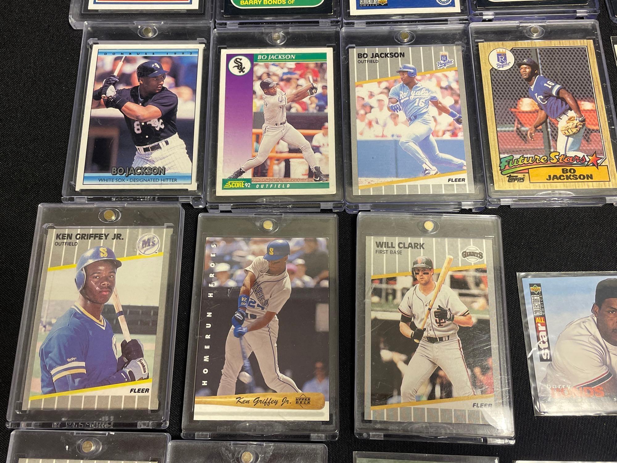 Baseball HOFers, Stars, RCs, Rookies, Bonds, Griffey Jr., Bo Jackson, Jeter, Pujols, McGwire, 1985