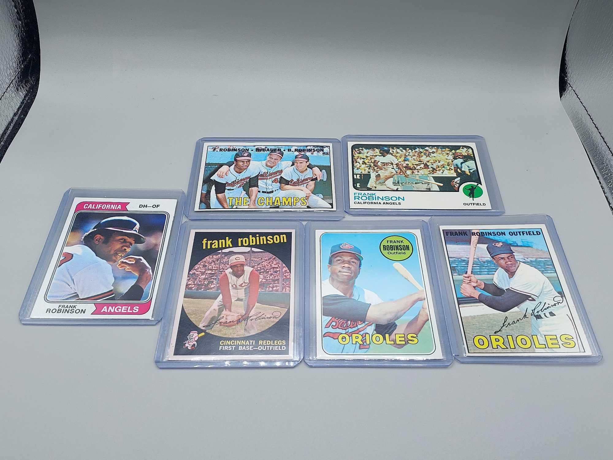 6 Topps Frank Robinson Cards 1959 - 1974