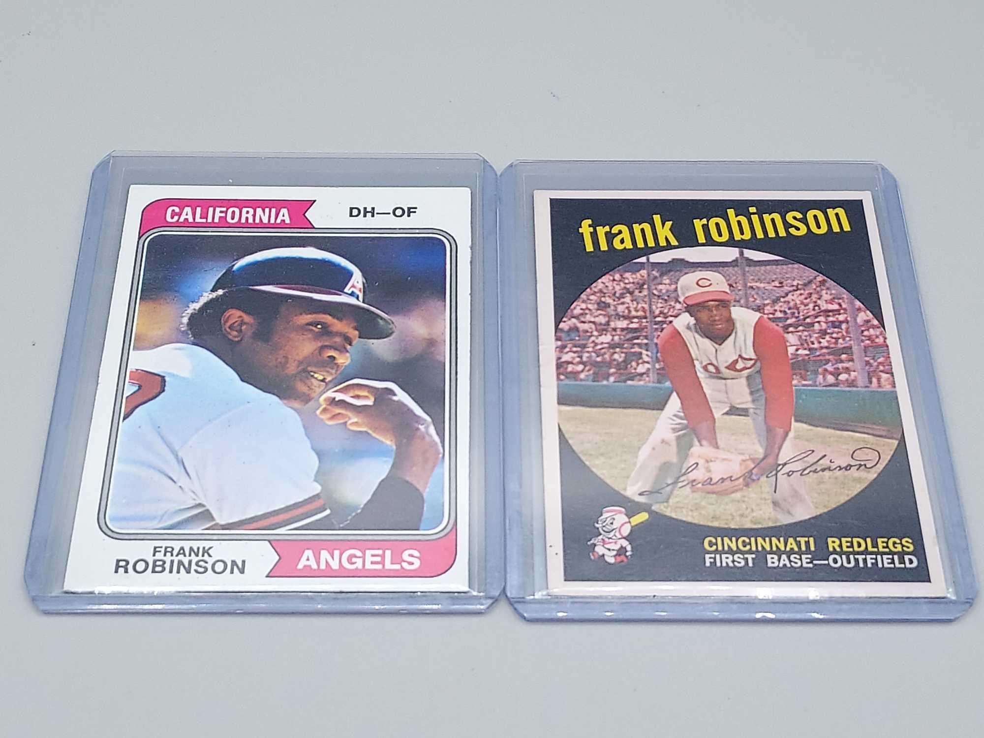 6 Topps Frank Robinson Cards 1959 - 1974