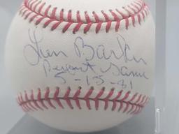 Len Barker Autographed Baseball