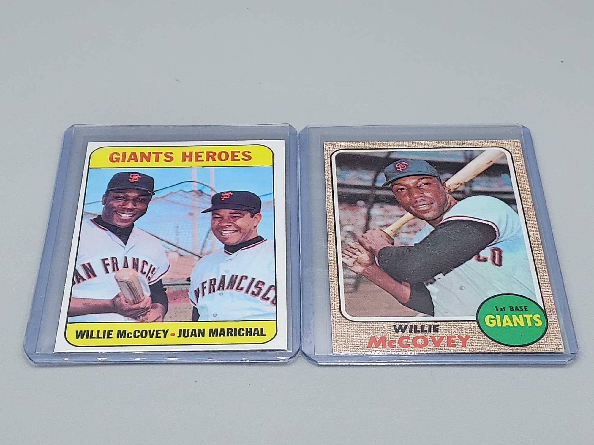 8 Topps Willie McCovey Baseball Cards 1961 - 1972