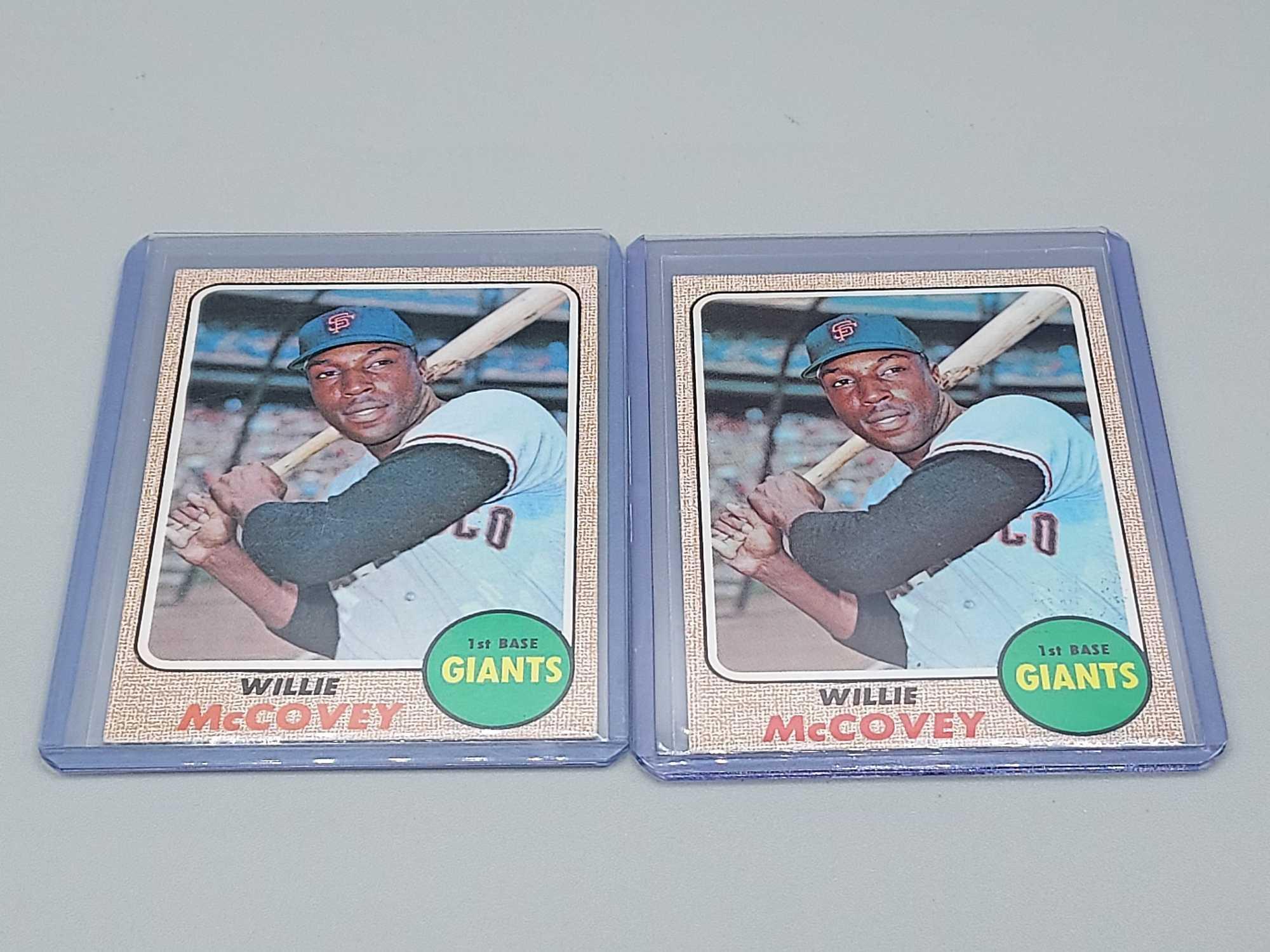 8 Topps Willie McCovey Baseball Cards 1961 - 1972