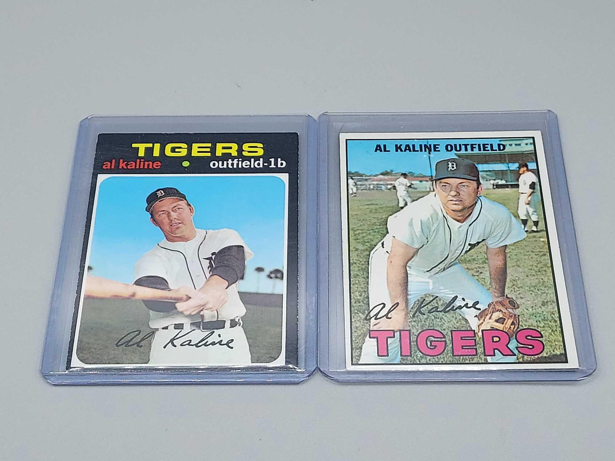 6 Al Kaline Topps Baseball Cards 1961-1971