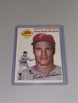 1954 & 1955 Bowman Richie Ashburn Baseball Cards