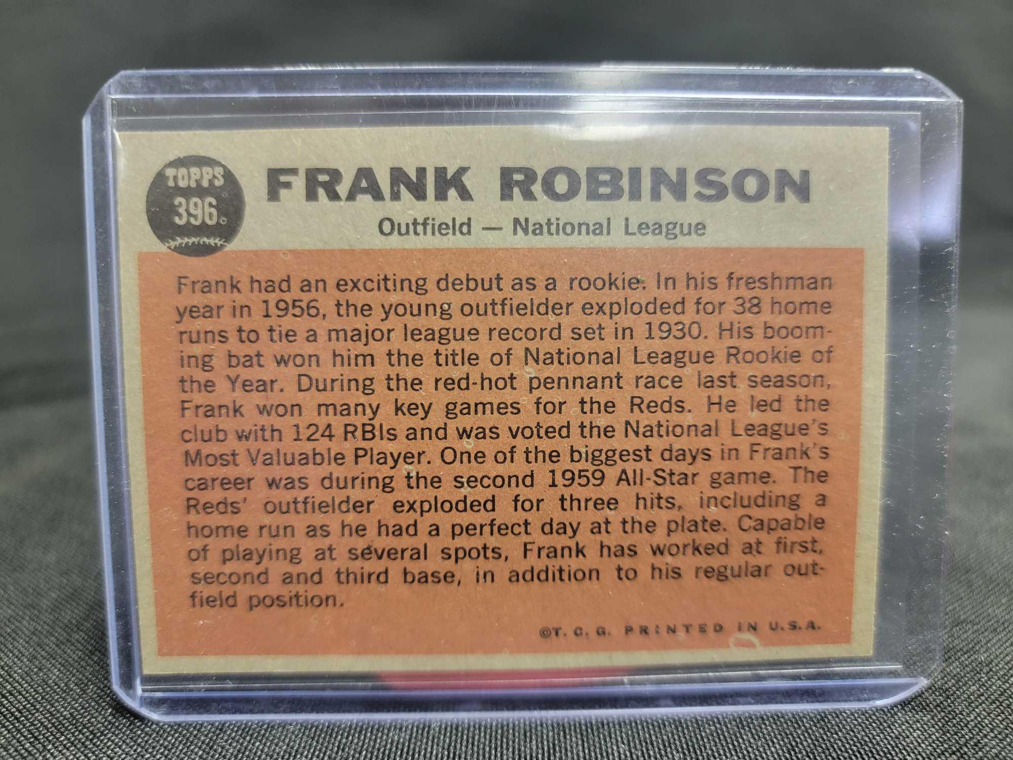 1962 Topps Frank Robinson All-Star 1964 Topps Card both NICE