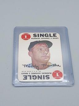 1968 Topps Mickey Mantle Game Insert Card & 1967 Checklist PSA Graded