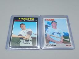 6 Al Kaline Topps Baseball Cards 1959-1971