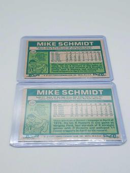 8 Mike Schmidt Cards 1976-1984