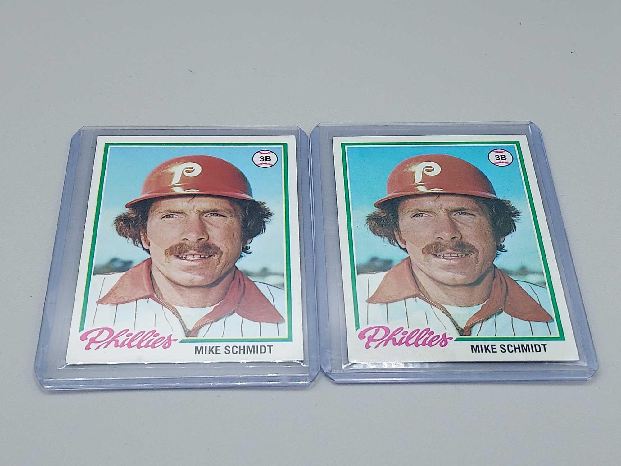 8 Mike Schmidt Cards 1976-1984