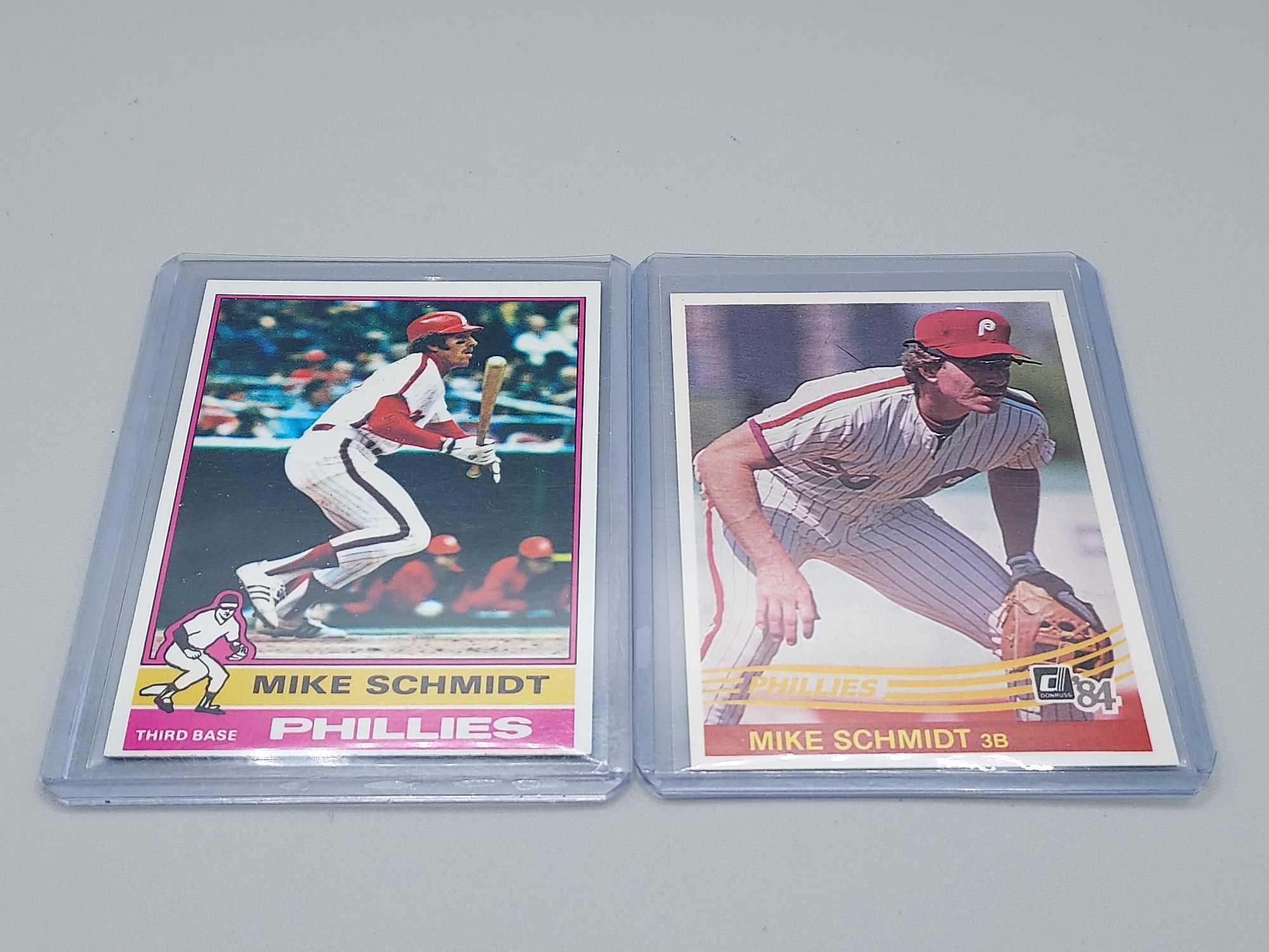 8 Mike Schmidt Cards 1976-1984