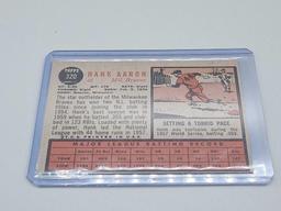 1961 & 1962 Topps Hank Aaron Baseball Cards All Time Great