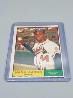 1961 & 1962 Topps Hank Aaron Baseball Cards All Time Great