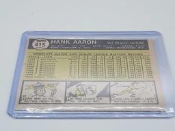 1961 & 1962 Topps Hank Aaron Baseball Cards All Time Great