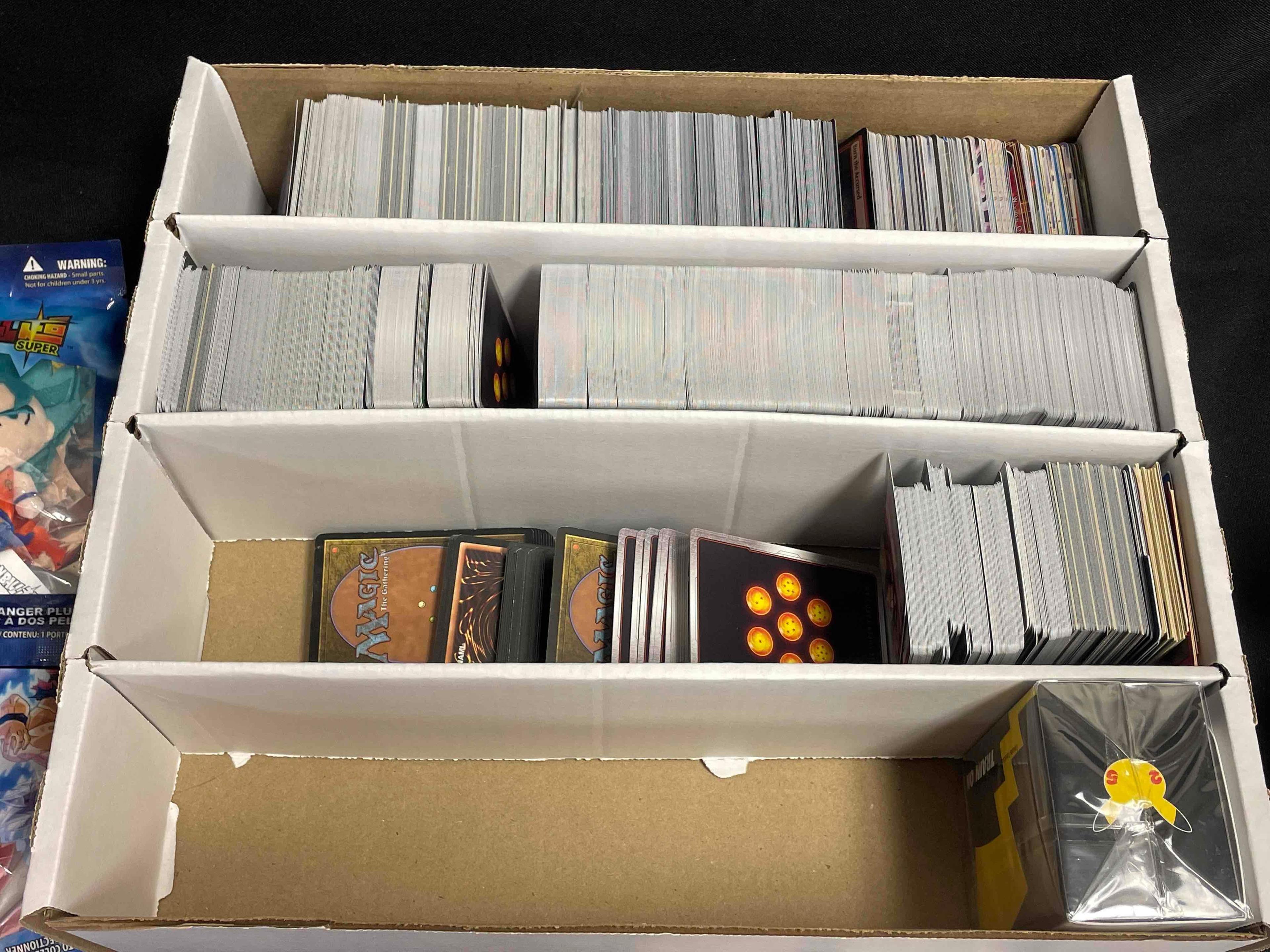 Monster Box loaded with Dragon Ball, Force of Will, Magic the Gathering, Spawn and more