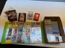 Pokemon, Yu-Gi-Oh assorted cards in binder & loose