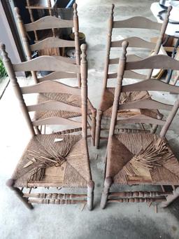 4 Ladder Back Chairs