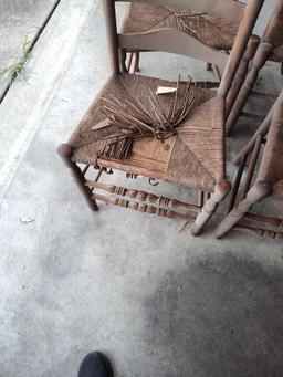 4 Ladder Back Chairs