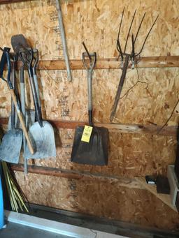 Yard Tools, Shovels, Racks